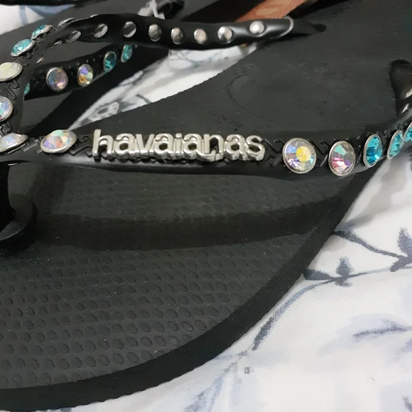 Havaianas Slim Silver Metal Logo 37-38 🩴🤍 - Picture 5 of 5